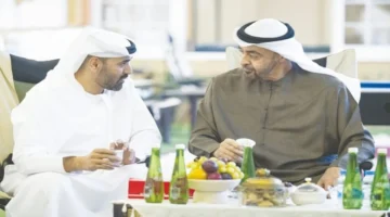 رئيس الدولة يزور حمد سعيد البلوشي ويتبادل التهاني بعيد الفطر